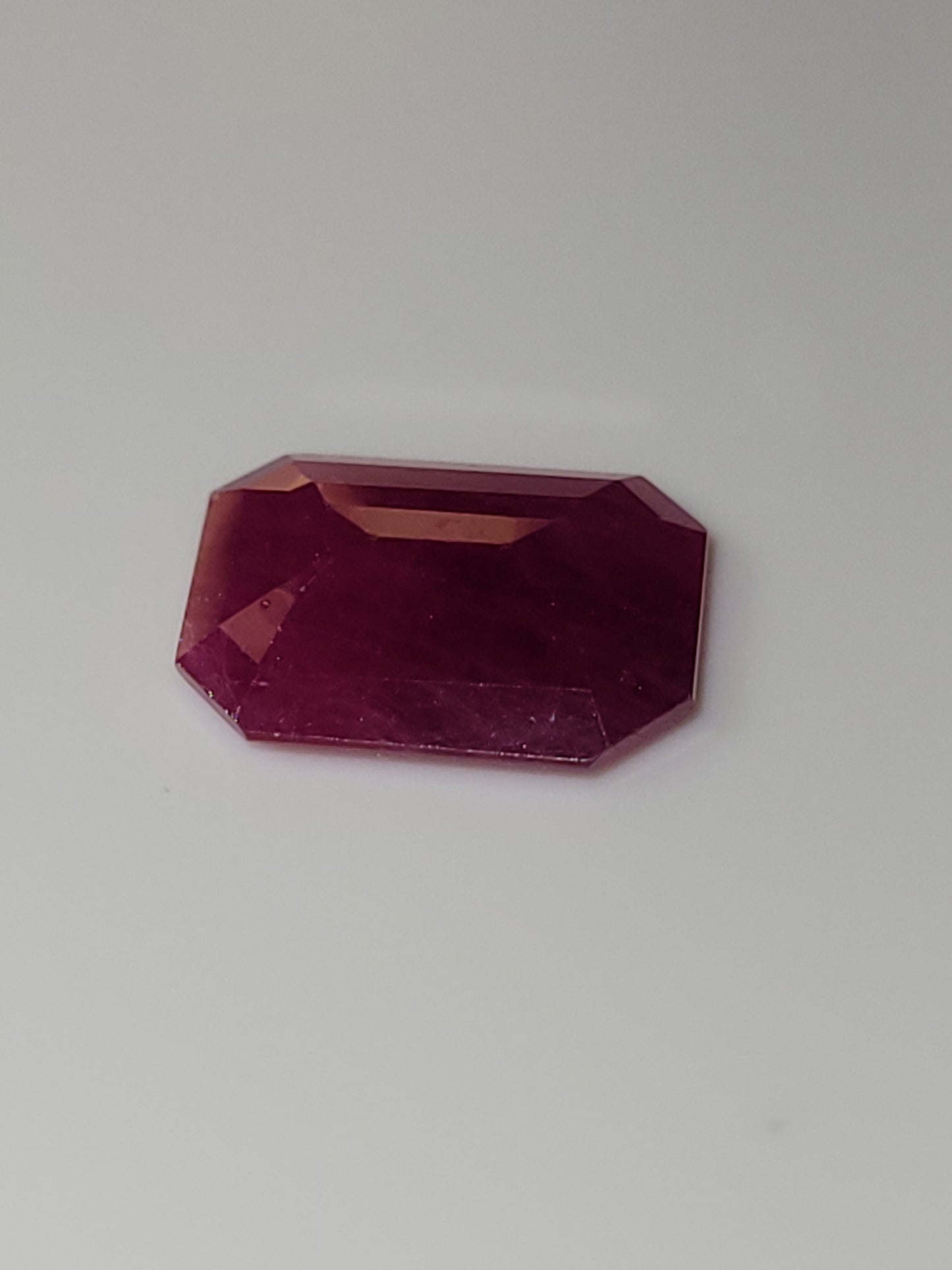 3.255 Ct. Emerald-Cut Mozambique Ruby