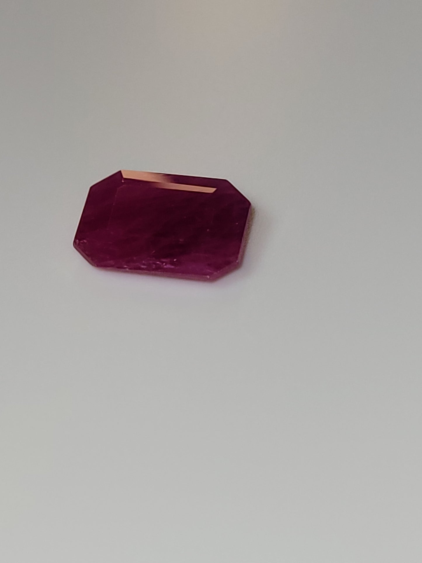 3.255 Ct. Emerald-Cut Mozambique Ruby