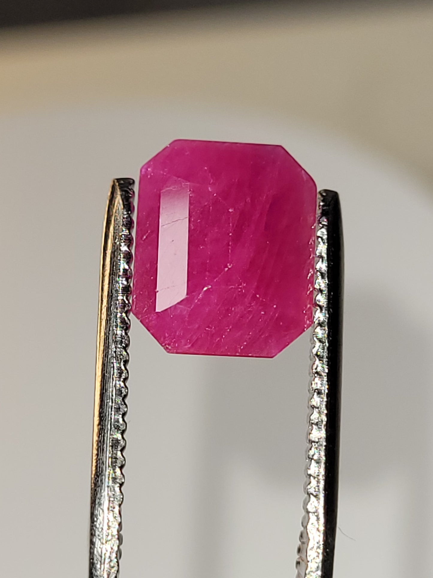 3.255 Ct. Emerald-Cut Mozambique Ruby