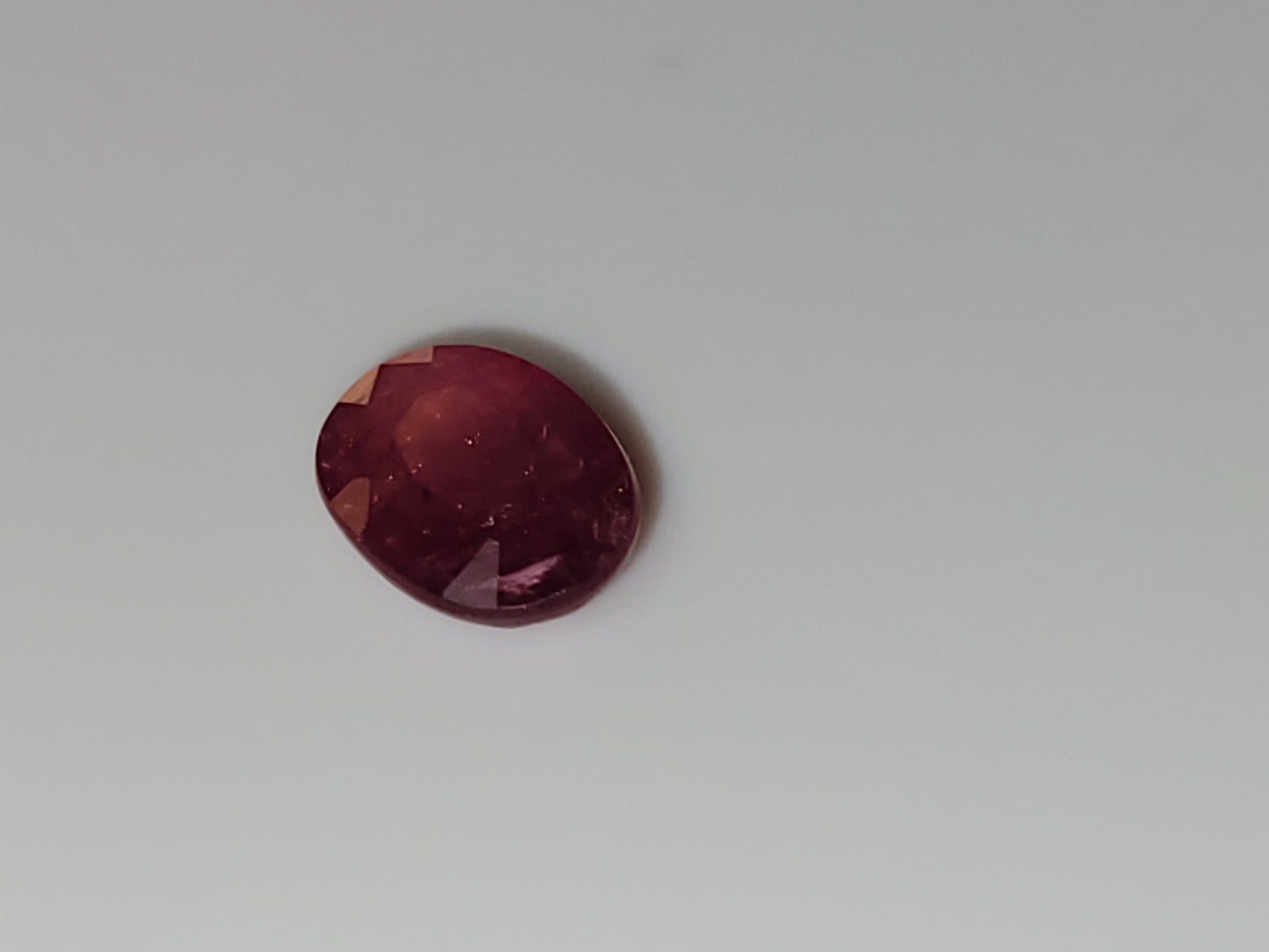 0.88 Ct. Oval-Cut Mozambique Ruby