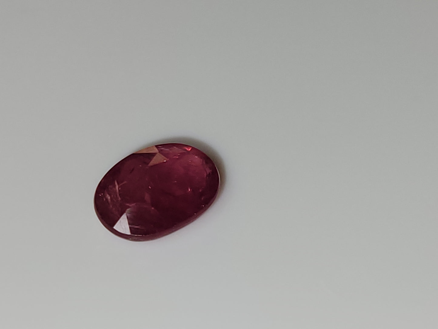 0.88 Ct. Oval-Cut Mozambique Ruby