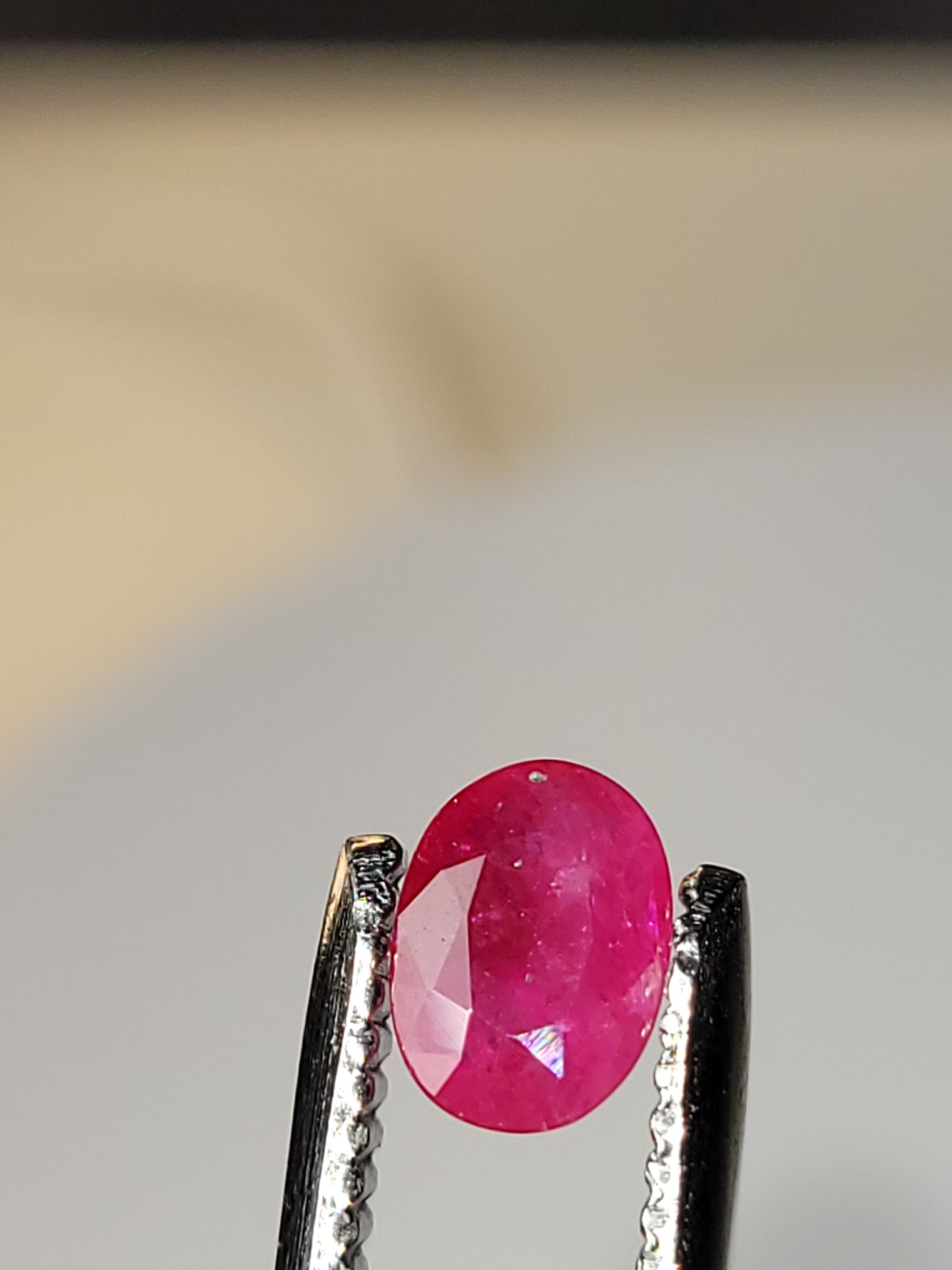 0.765 Ct. Oval-Cut Mozambique Ruby