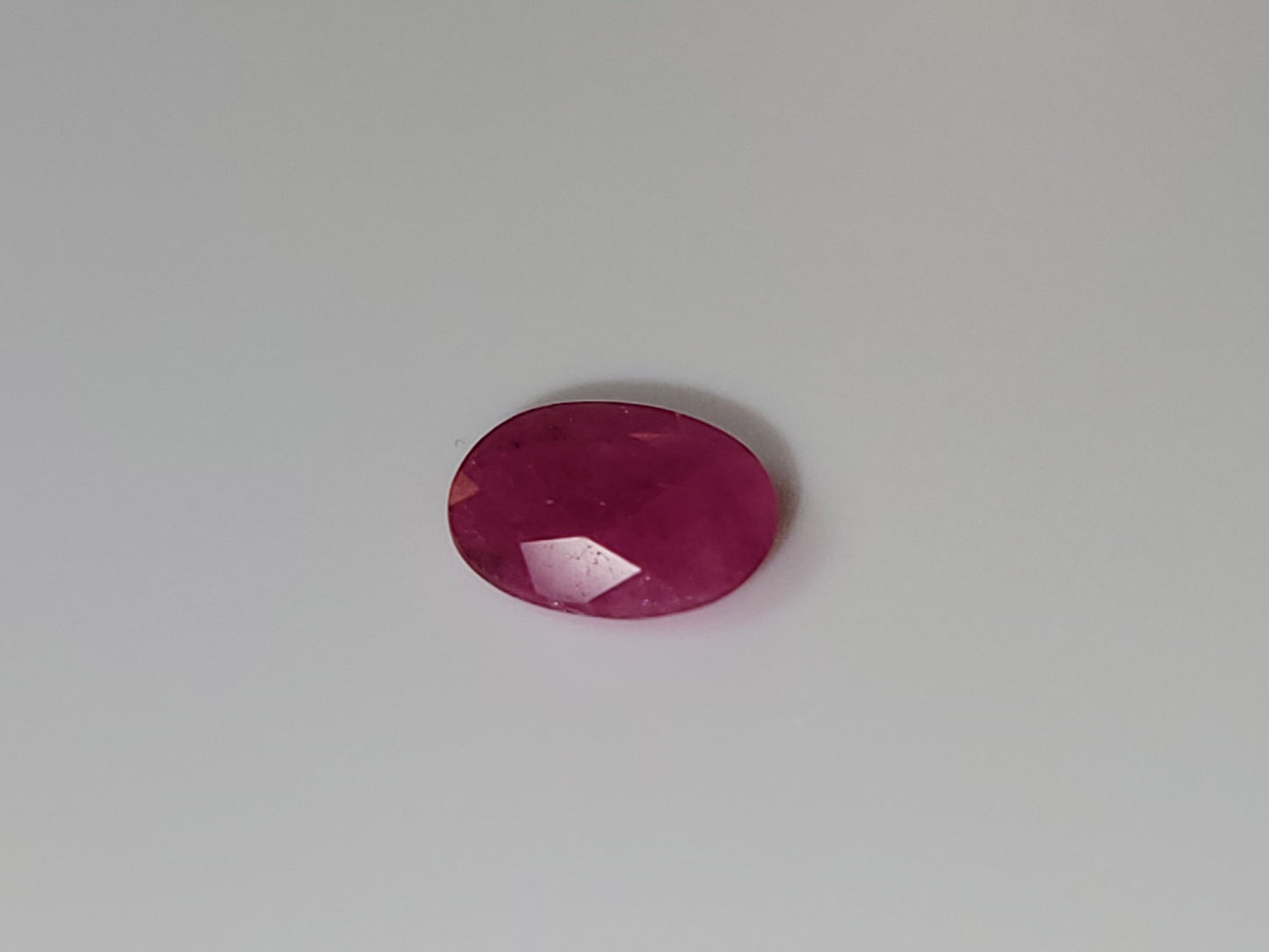 0.81 Ct. Oval-Cut Mozambique Ruby