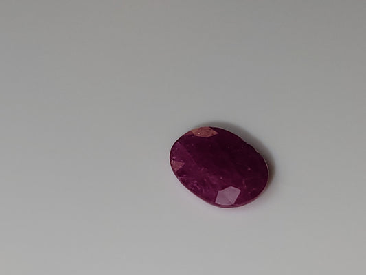 0.695 Ct. Oval-Cut Mozambique Ruby