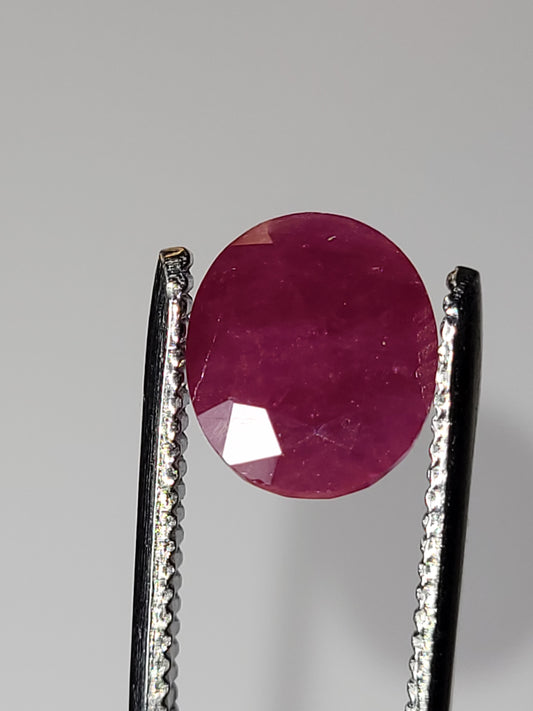 4.235 Ct. Oval-Cut Mozambique Ruby