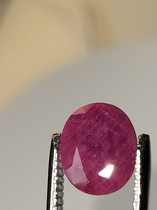 4.66 Ct. Oval-Cut Mozambique Ruby